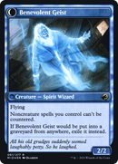 Malevolent Hermit // Benevolent Geist (PRE-061) - Innistrad: Midnight Hunt Promos: (Double Faced Transform) Foil