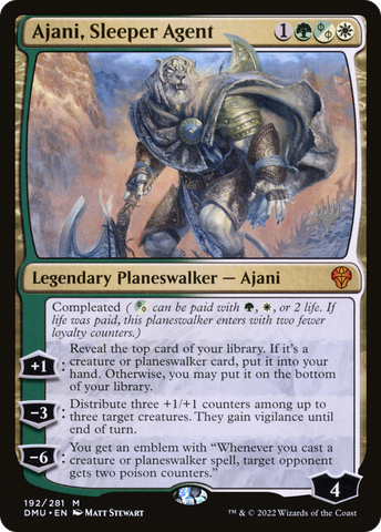 Ajani, Sleeper Agent (PPDMU-192P) - Dominaria United Promos Foil