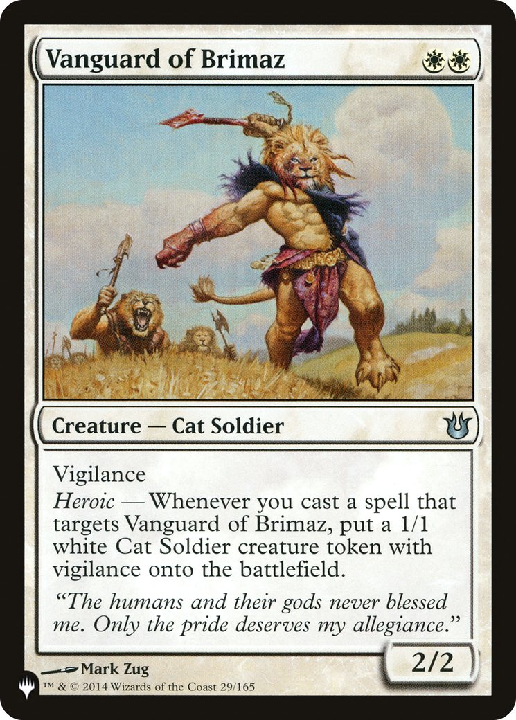 Vanguard of Brimaz (LIST-BNG-29) - The List