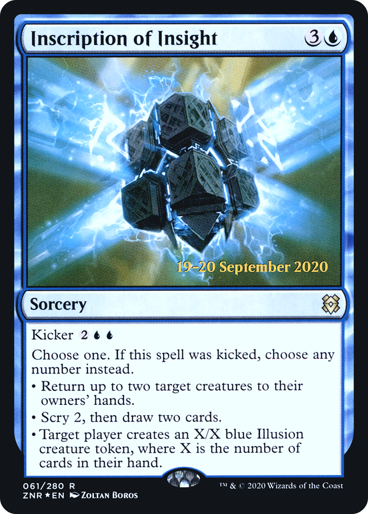 Inscription of Insight (PRE-61S) - Zendikar Rising Promos Foil