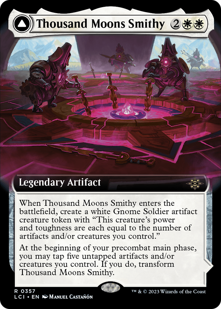 Thousand Moons Smithy // Barracks of the Thousand (LCI-357) - The Lost Caverns of Ixalan: (Extended Art)