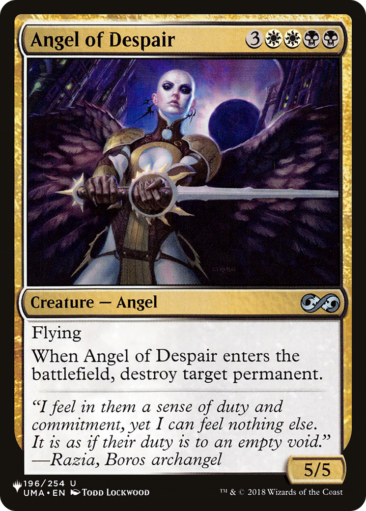 Angel of Despair (LIST-UMA-196) - The List