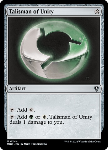 Talisman of Unity (MKC-244) - Murders at Karlov Manor Commander