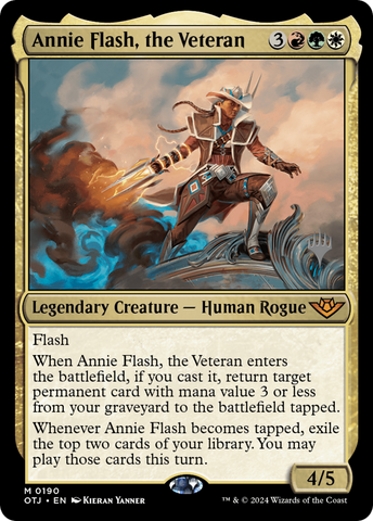 Annie Flash, the Veteran (PPOTJ-190) - Outlaws of Thunder Junction Promos Foil