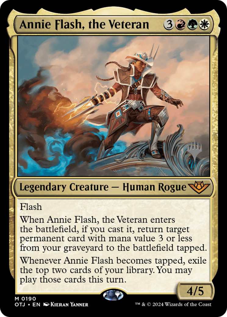 Annie Flash, the Veteran (PPOTJ-190) - Outlaws of Thunder Junction Promos