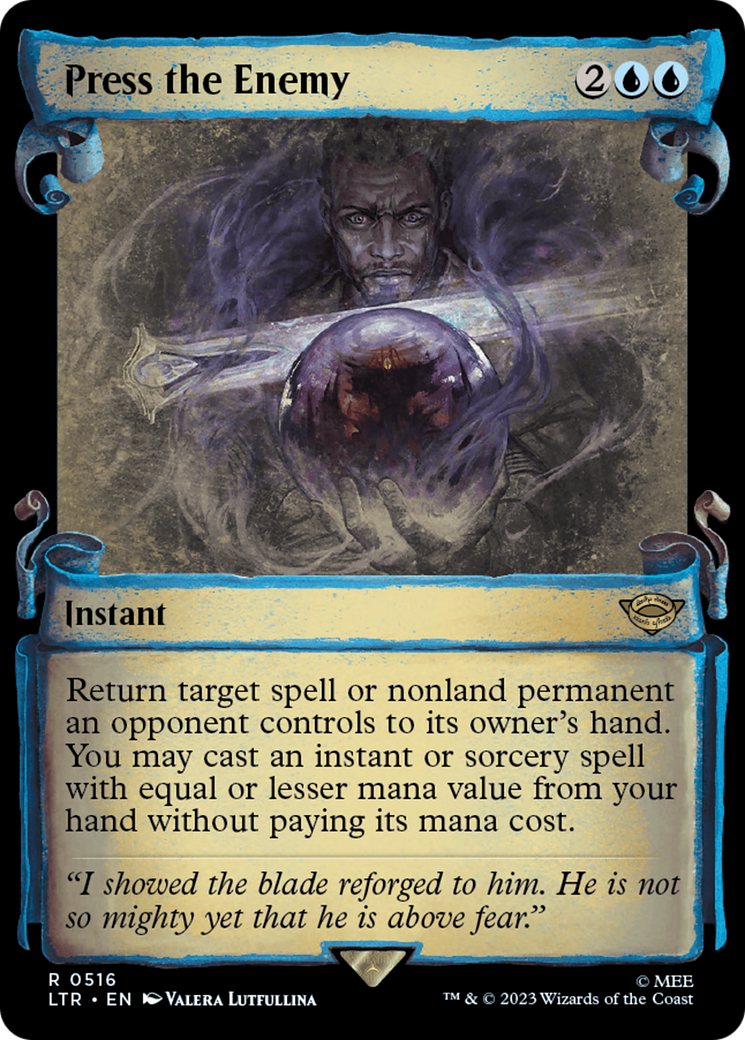 Press the Enemy (LTR-516) - The Lord of the Rings: Tales of Middle-earth: (Showcase) Foil