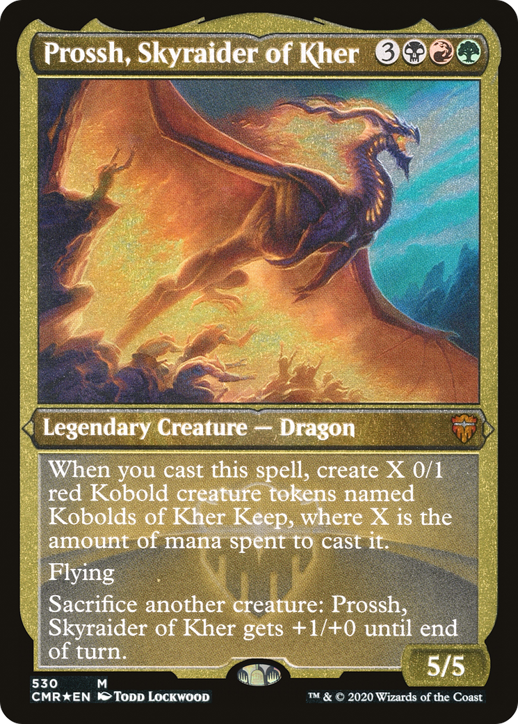 Prossh, Skyraider of Kher (CMR-530) - Commander Legends Etched Foil