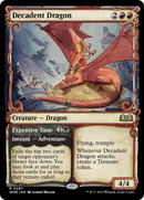 Decadent Dragon // Expensive Taste (WOE-287) - Wilds of Eldraine: (Showcase) Foil