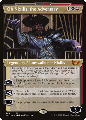 Ob Nixilis, the Adversary (SNC-348) - Streets of New Capenna: (Showcase)