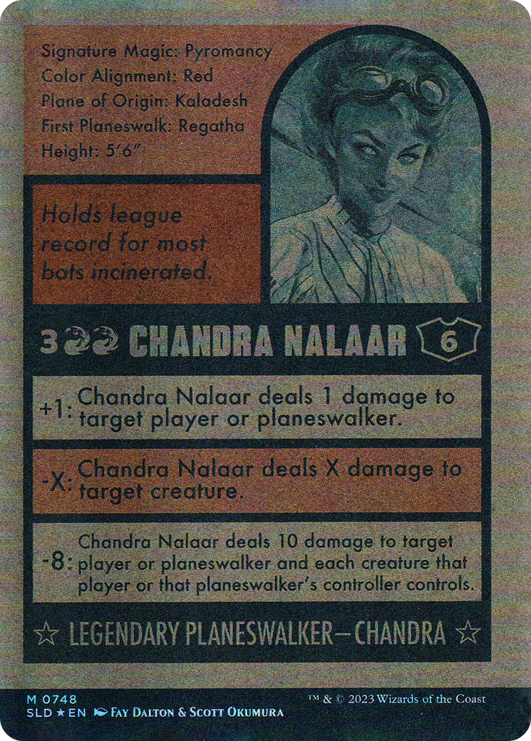 Chandra Nalaar // Chandra Nalaar (SLD-748) - Secret Lair Drop: (Full Art) (Borderless) Foil