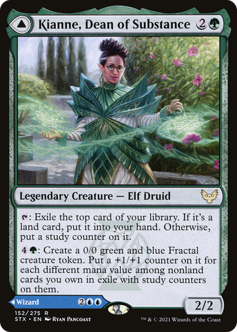 Kianne, Dean of Substance // Imbraham, Dean of Theory (STX-152) - Strixhaven: School of Mages Foil