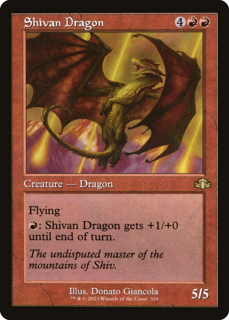 Shivan Dragon (DMR-329) - Dominaria Remastered