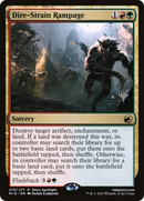 Dire-Strain Rampage (PPMID-219) - Innistrad: Midnight Hunt Promos Foil