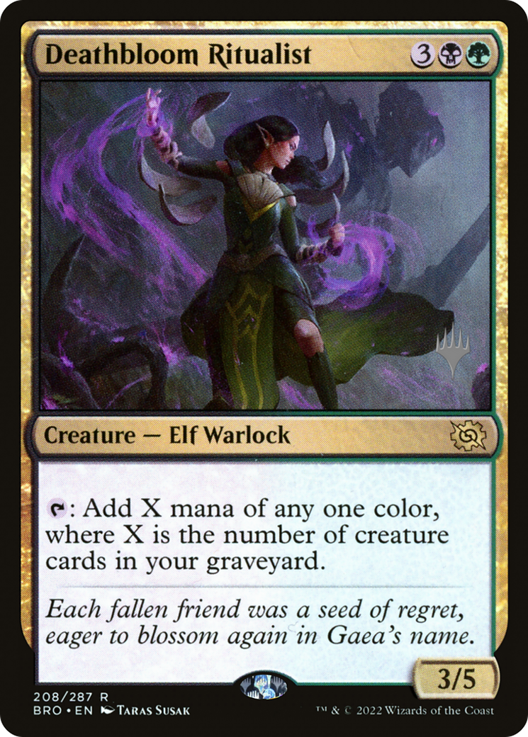 Deathbloom Ritualist (PPBRO-208P) - The Brothers' War Promos