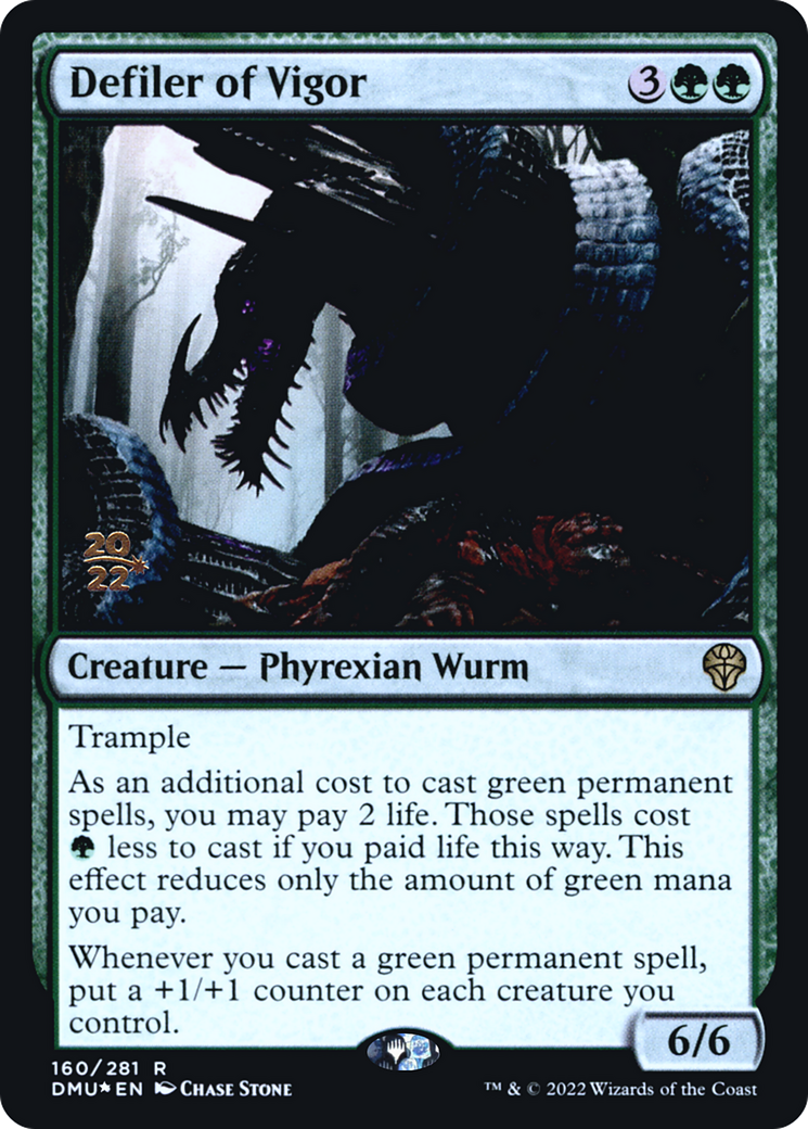 Defiler of Vigor (PRE-160S) - Dominaria United Promos Foil