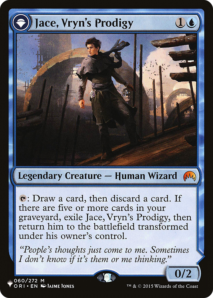 Jace, Vryn's Prodigy // Jace, Telepath Unbound (LIST-060) - The List: (originpwdfc)