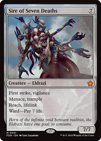 Sire of Seven Deaths (FDN-001) - Foundations Foil