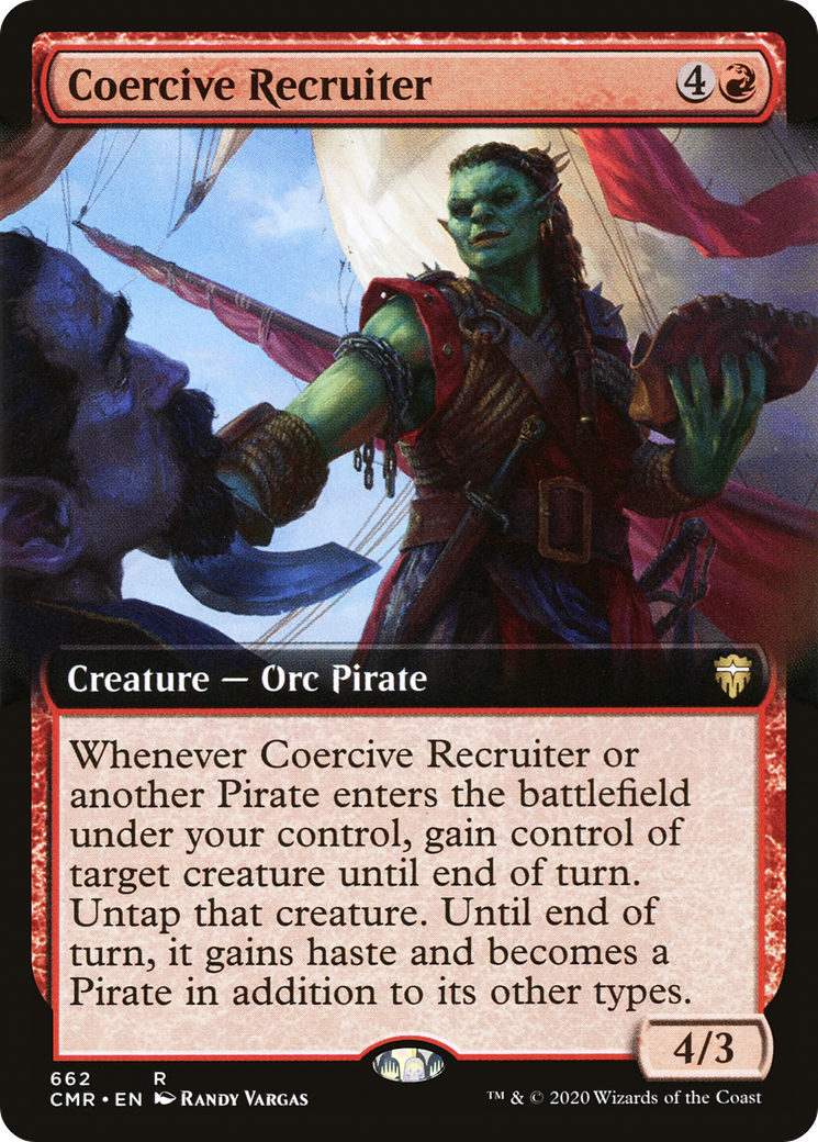 Coercive Recruiter (CMR-662) - Commander Legends: (Extended Art) Foil