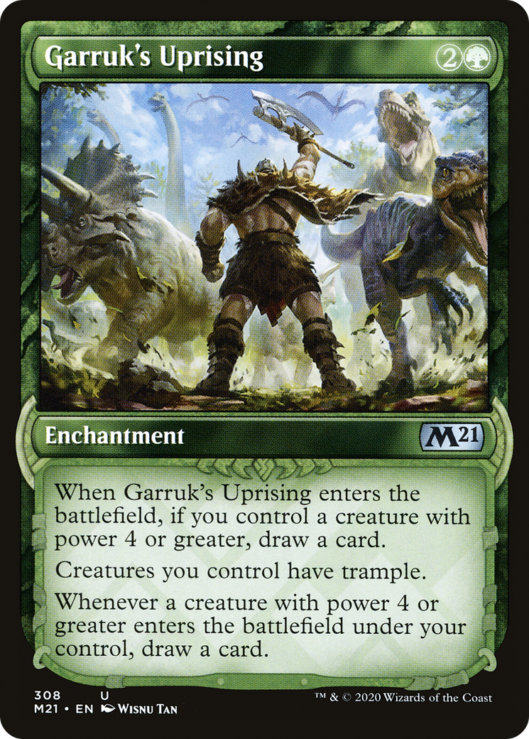Garruk's Uprising (M21-308) - Core Set 2021: (Showcase)