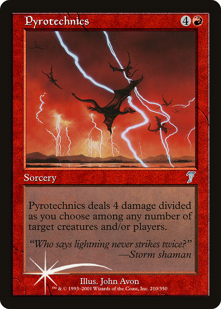 Pyrotechnics (7ED-210★) - Seventh Edition Foil
