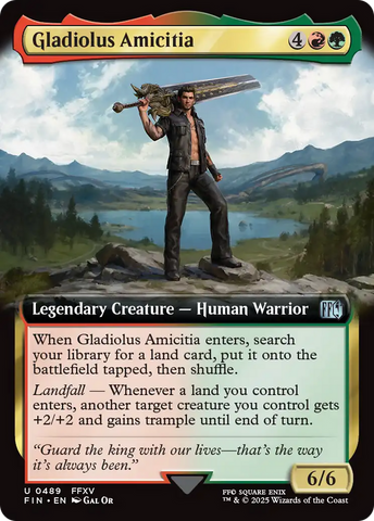 Gladiolus Amicitia (FIN-489) - FINAL FANTASY: (Extended Art) Foil