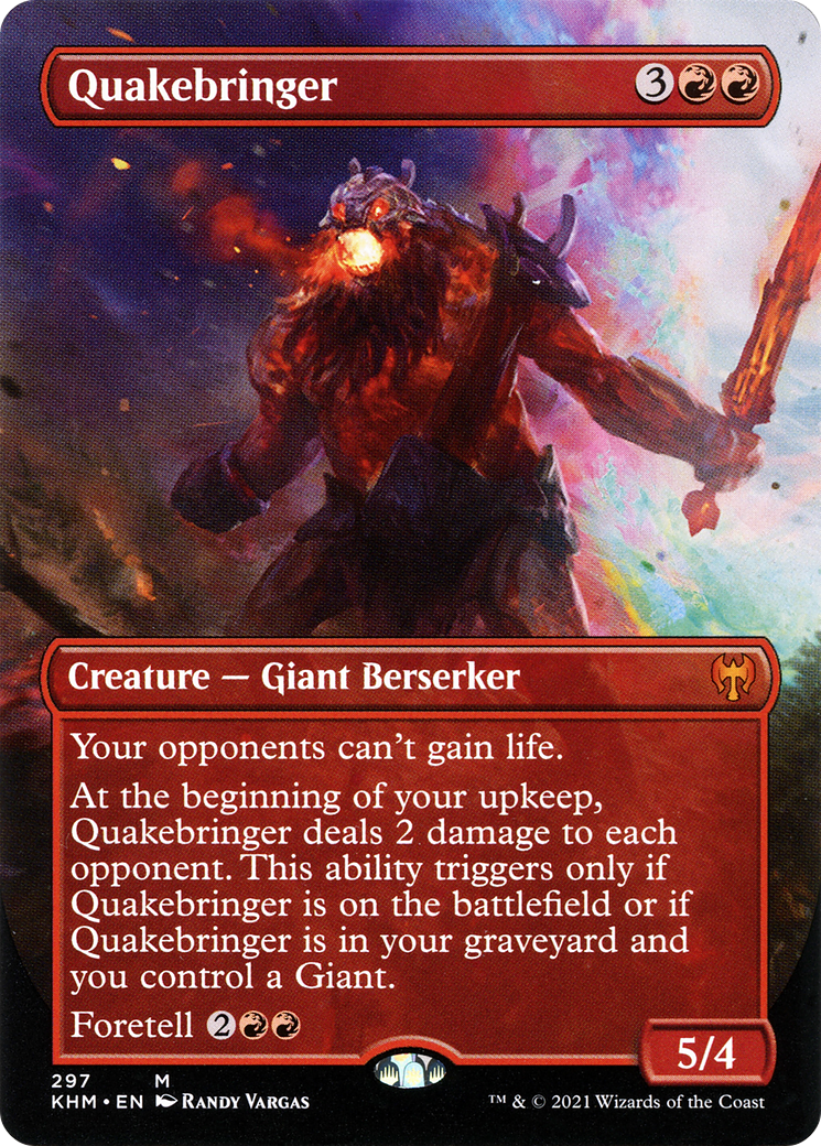 Quakebringer (KHM-297) - Kaldheim (Borderless) Foil