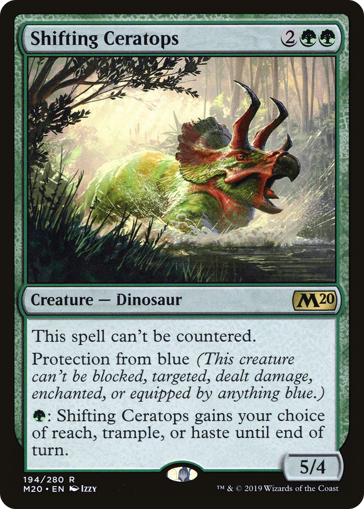 Shifting Ceratops (M20-194) - Core Set 2020