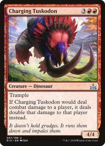 Charging Tuskodon (RIX-097) - Rivals of Ixalan