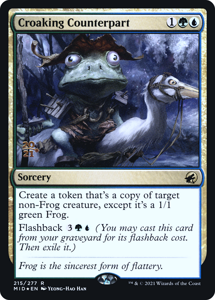 Croaking Counterpart (PRE-215S) - Innistrad: Midnight Hunt Promos Foil