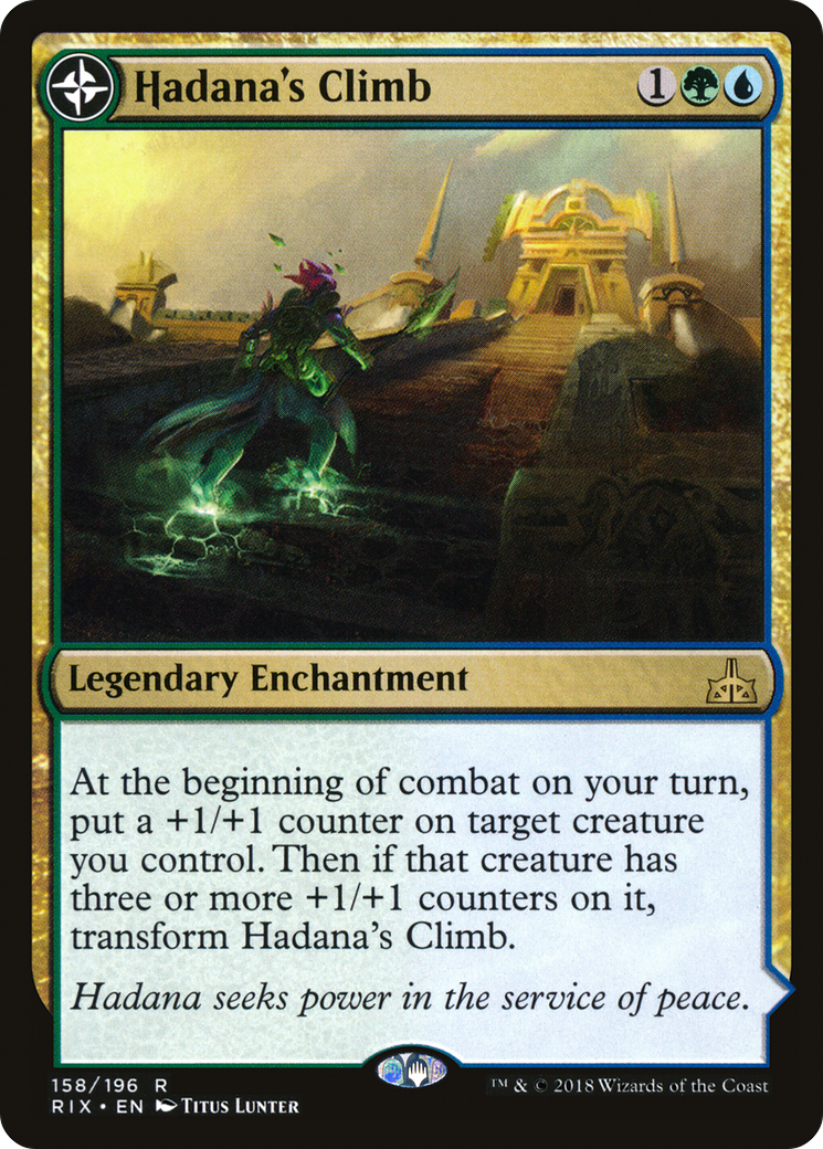 Hadana's Climb // Winged Temple of Orazca (RIX-158) - Rivals of Ixalan: (compasslanddfc)