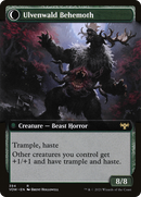 Ulvenwald Oddity // Ulvenwald Behemoth (VOW-394) - Innistrad: Crimson Vow: (Extended Art, Double Faced Transform) Foil