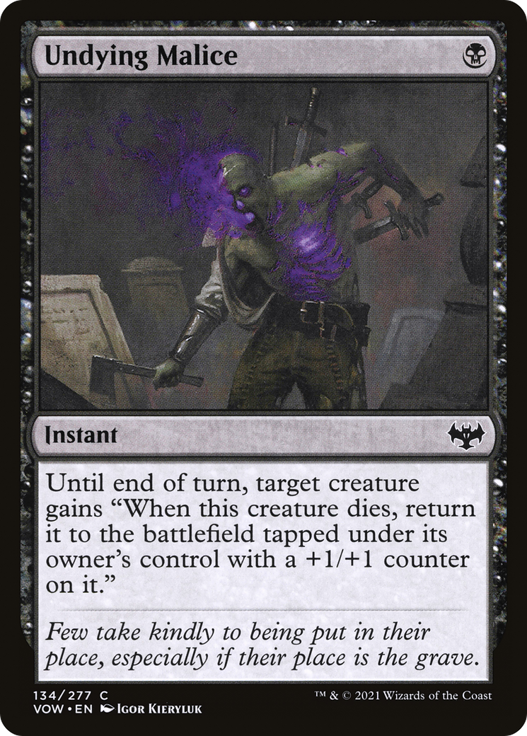 Undying Malice (VOW-134) - Innistrad: Crimson Vow Foil