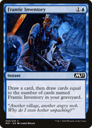 Frantic Inventory (M21-050) - Core Set 2021 Foil