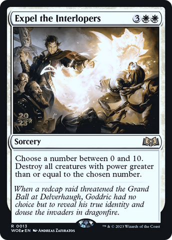 Expel the Interlopers (PRE-013) - Wilds of Eldraine Promos Foil
