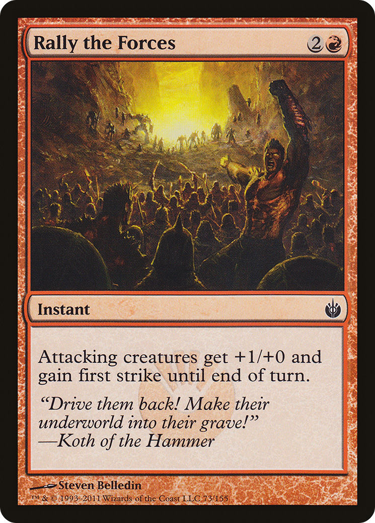 Rally the Forces (MBS-073) - Mirrodin Besieged Foil