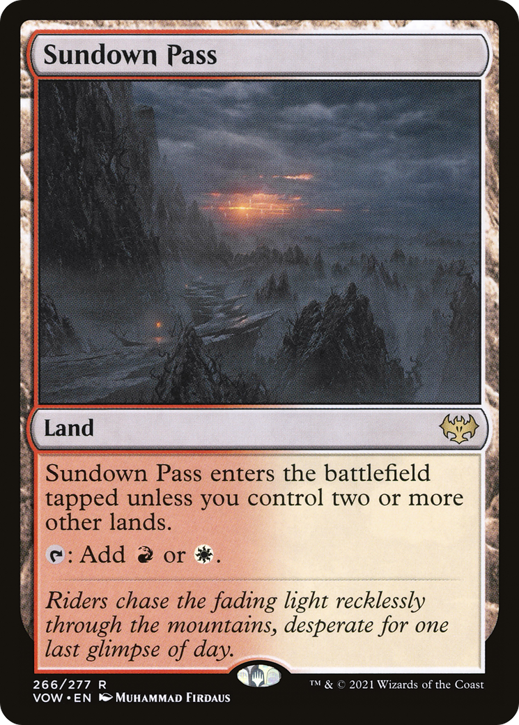 Sundown Pass (VOW-266) - Innistrad: Crimson Vow Foil