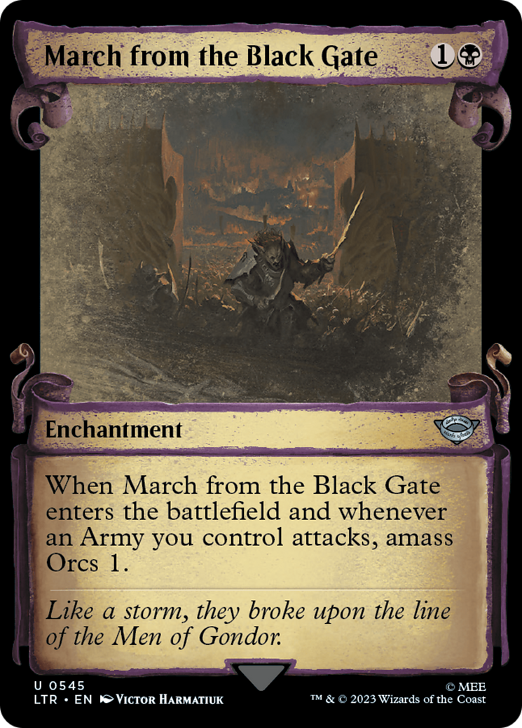 March from the Black Gate (LTR-545) - The Lord of the Rings: Tales of Middle-earth: (Showcase)