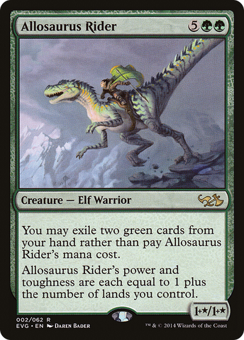 Allosaurus Rider (DD3-002) - Duel Decks Anthology: Elves vs. Goblins