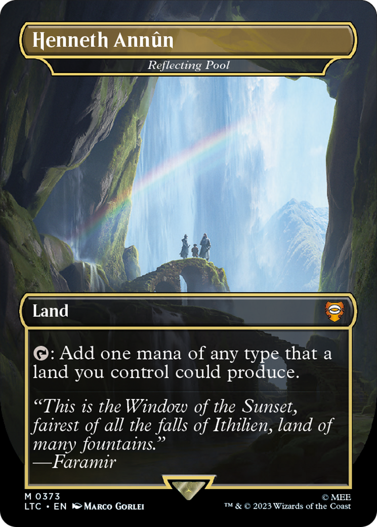 Reflecting Pool (LTC-373) - Tales of Middle-earth Commander / Henneth Annûn (Borderless) Foil