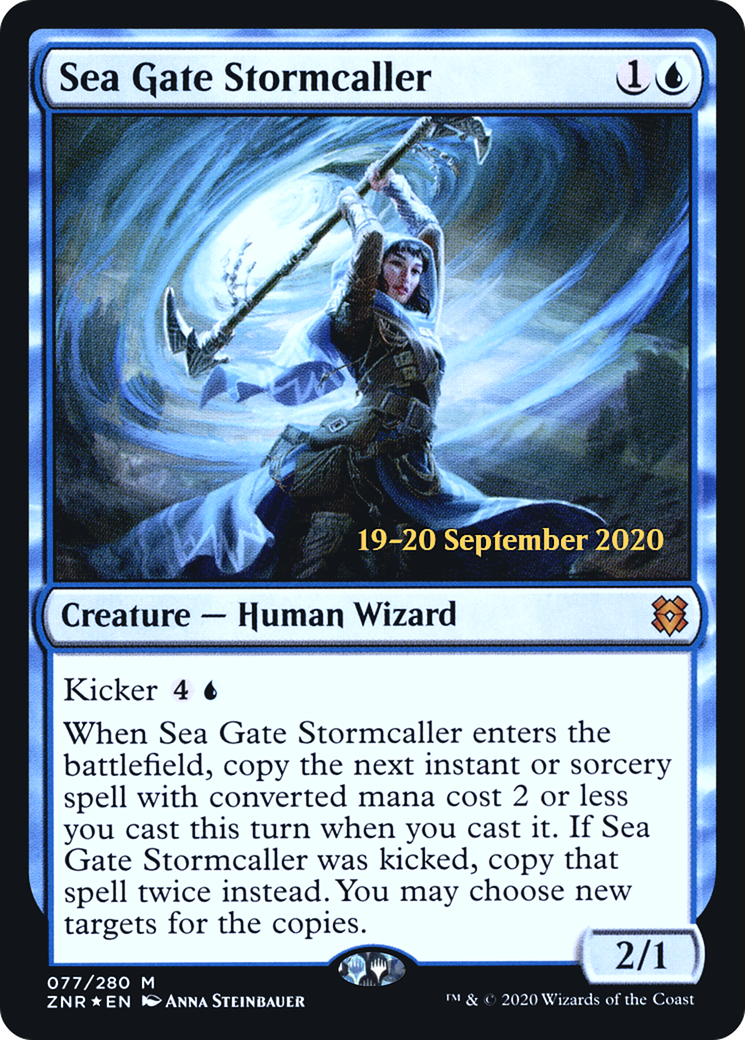 Sea Gate Stormcaller (PRE-77S) - Zendikar Rising Promos Foil