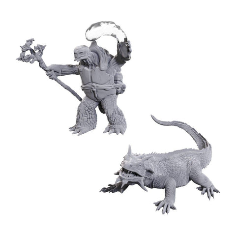 D&D Miniatures: Tortle Druid & Wild Shape Giant Lizard
