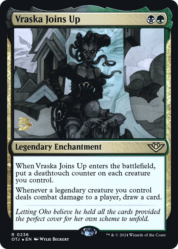 Vraska Joins Up (PRE-236) - Outlaws of Thunder Junction Promos Foil