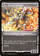 Sky-Blessed Samurai (NEO-314) - Kamigawa: Neon Dynasty: (Showcase)