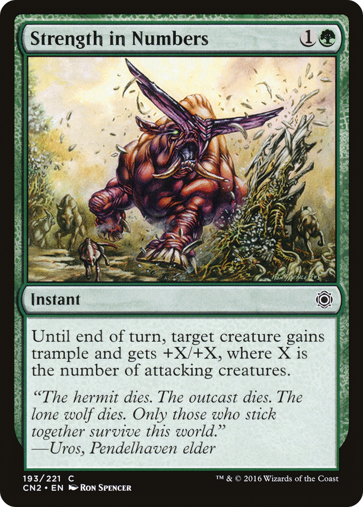 Strength in Numbers (CN2-193) - Conspiracy: Take the Crown Foil