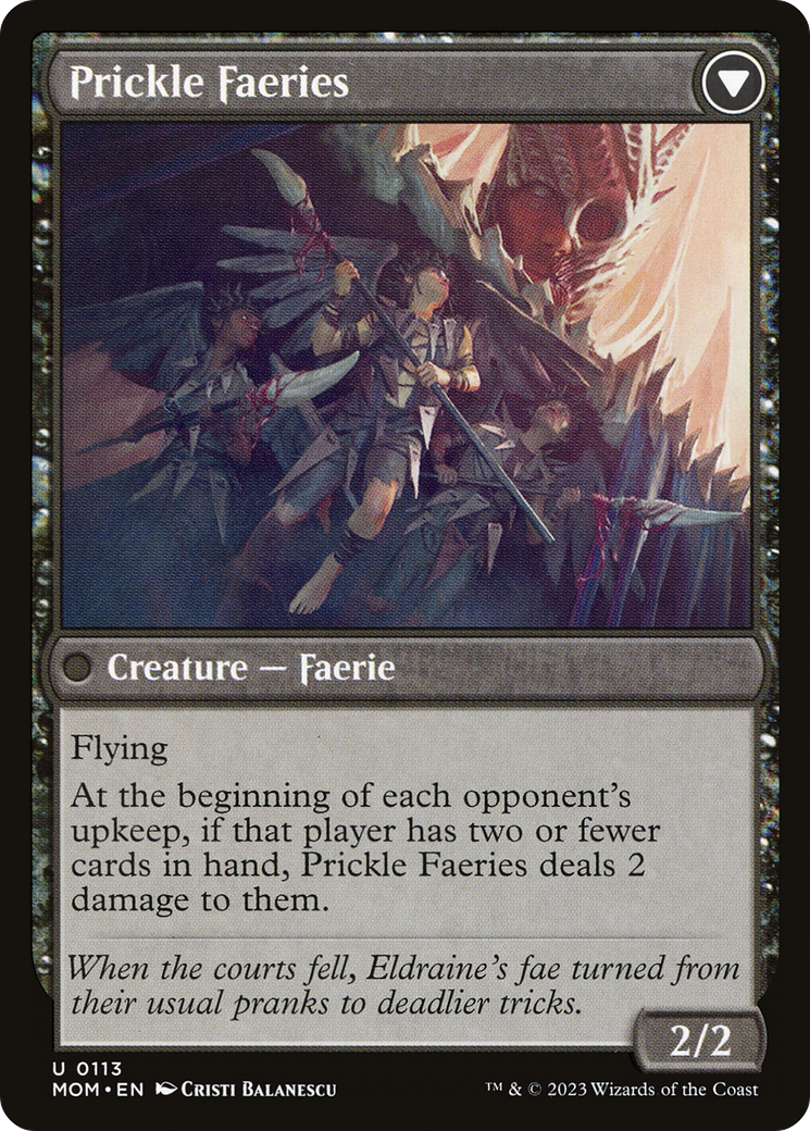 Invasion of Eldraine // Prickle Faeries (MOM-113) - March of the Machine Foil