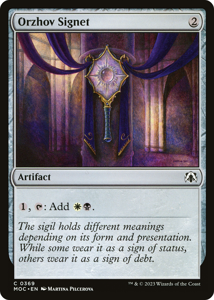 Orzhov Signet (MOC-369) - March of the Machine Commander