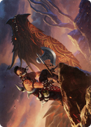 Dragonkin Berserker // Dragonkin Berserker (ASKHM-032) - Art Series: Kaldheim (Borderless) Foil