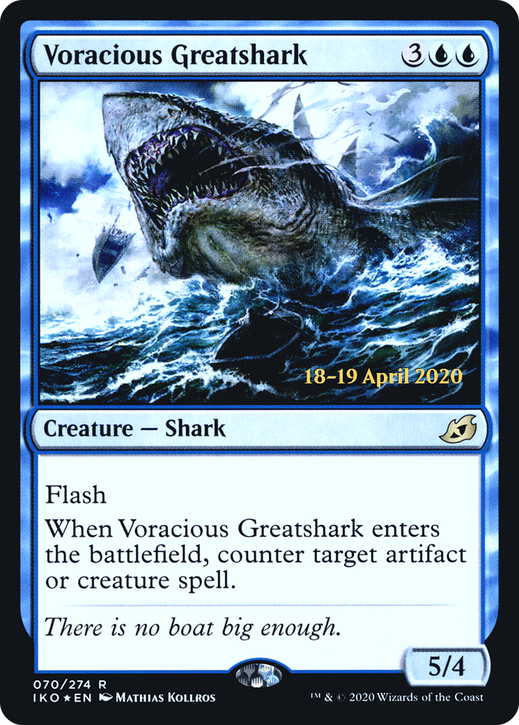 Voracious Greatshark (PRE-70S) - Ikoria: Lair of Behemoths Promos Foil