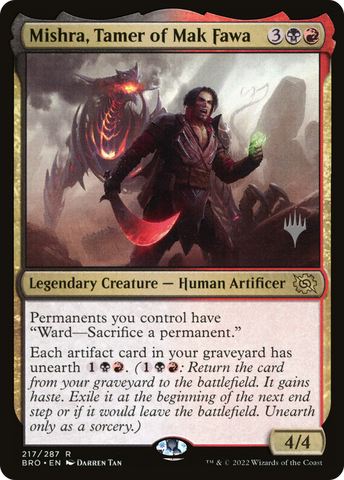 Mishra, Tamer of Mak Fawa (PPBRO-217) - The Brothers' War Promos Foil