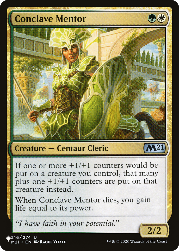 Conclave Mentor (LIST-M21-216) - The List